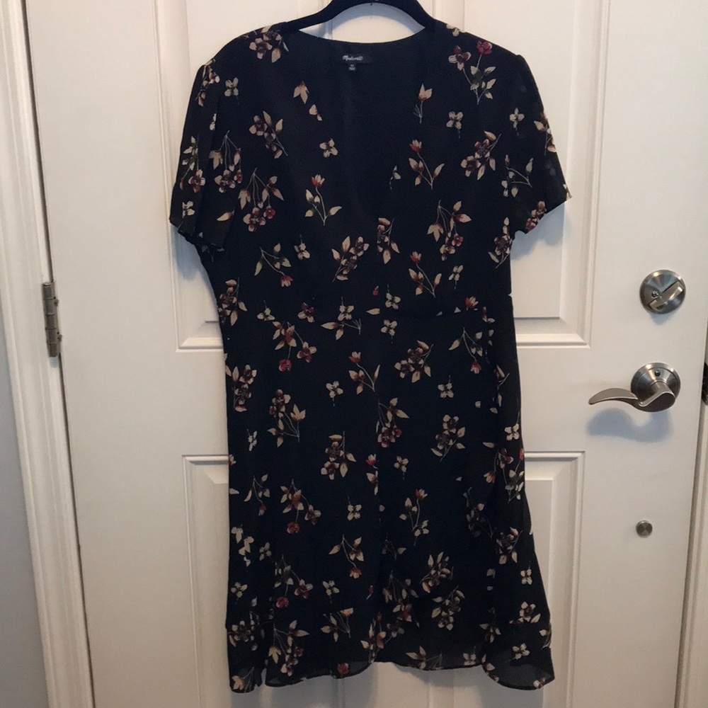 Madewell Posy Floral Ruffle Dress